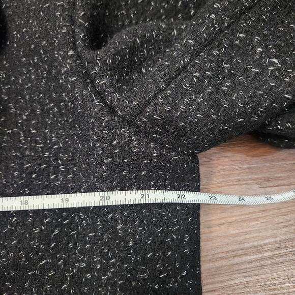 David Benjamin Collection Wool Coat 8 Black Classic Timeless Quiet Luxury Fall - Picture 7 of 9